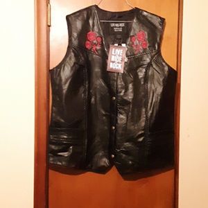 Leather vest